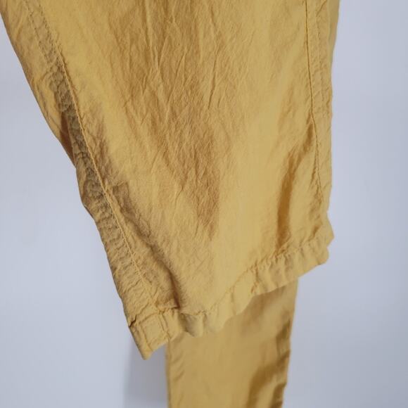 Prairie Underground Yellow High Rise Straight Leg Cotton Pants S - Picture 3 of 8